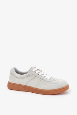 Damskie Evento Zamszowe Niskie Sneakersy Damskie Szare Paliana