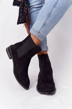 Online Boto Zamszowe Ocieplane Botki Sztyblety Lu Boo Czarne