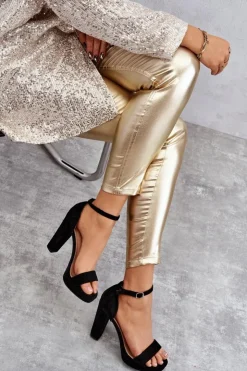 Damskie Boto Zamszowe Sandałki Na Słupku Czarne Spectacular