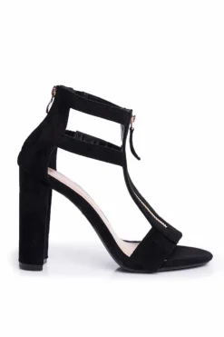 Boto Sandały Na Obcasie*Zamszowe Sandały Na Słupku Czarne Folly