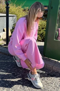 Big Star Shoes Buty Sportowe Big Star|Sneakersy Damskie*Zamszowe Sneakersy Damskie Big Star RR274243 HI-POLY SYSTEM Szaro-Różowe