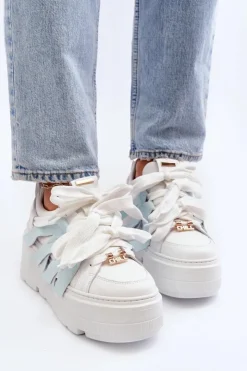 Damskie Zazoo 2F-7033 Sneakersy Na Masywnej Platformie e