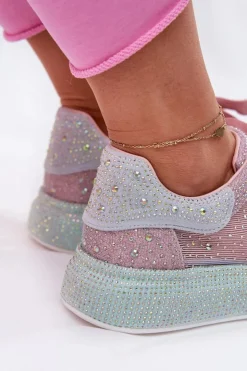 Best GOE Zdobione Sneakersy Na Platformie RR2N4009 Multikolor