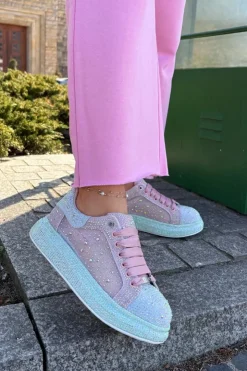 Best GOE Zdobione Sneakersy Na Platformie RR2N4009 Multikolor